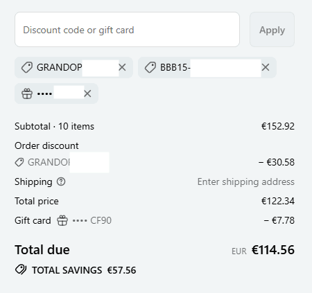 Koszyk Polymaker z trzema kodami zniżkowymi - łączna oszczędność ponad 57 EUR