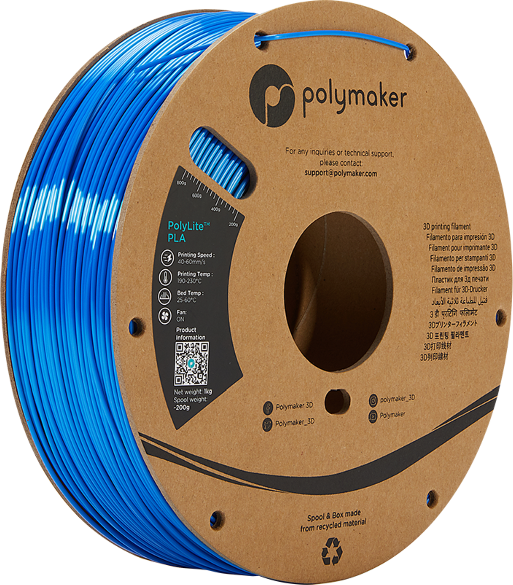 Filament Polymaker PLA Niebieski Jedwabny (BLUE SILK)