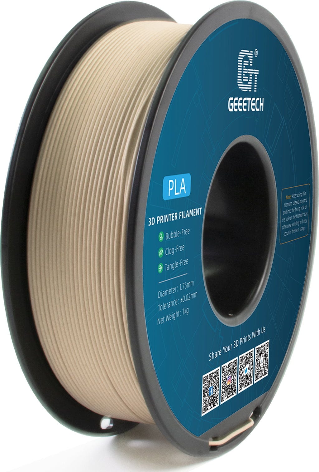 Filament GEEETECH PLA Brązowy Drewniany (BROWN WOOD)
