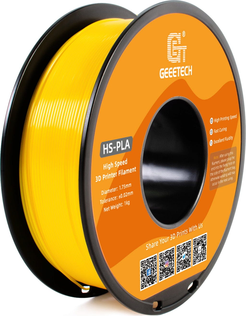 Filament GEEETECH PLA High-Speed Żółty (YELLOW)