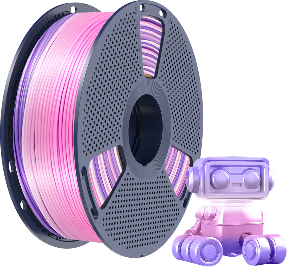 Filament SUNLU PLA Plus Żółty Tęczowy Jedwabny (YELLOW RAINBOW SILK)