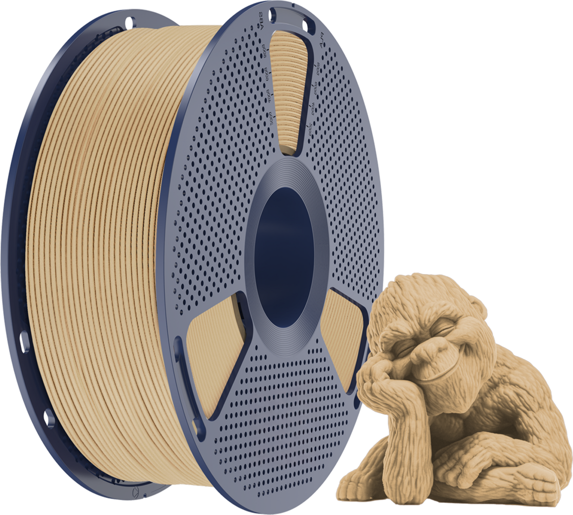 Filament SUNLU PLA Żółty Drewniany (YELLOW WOOD)