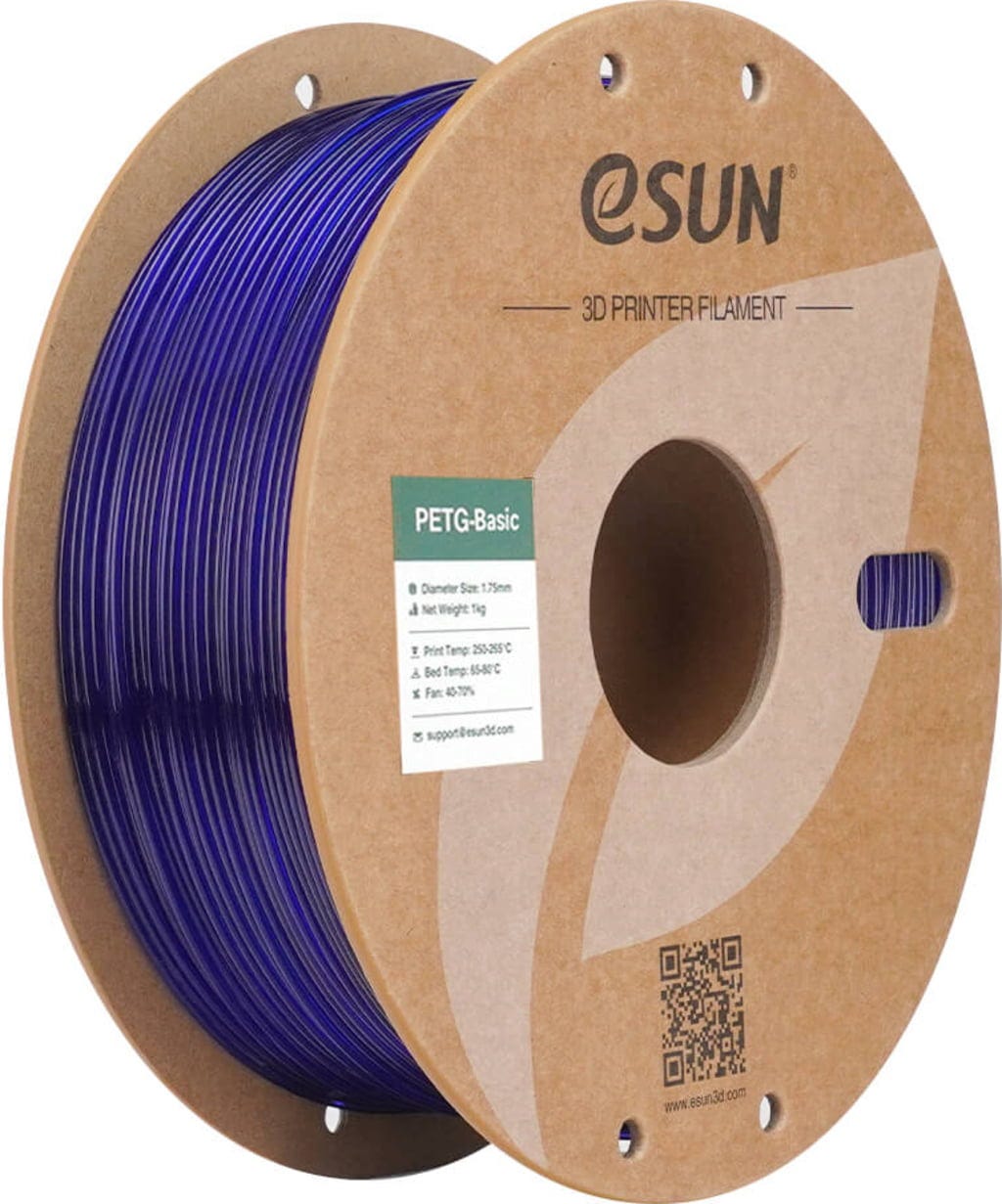 Filament eSUN PETG Niebieski Przezroczysty (BLUE TRANSPARENT)
