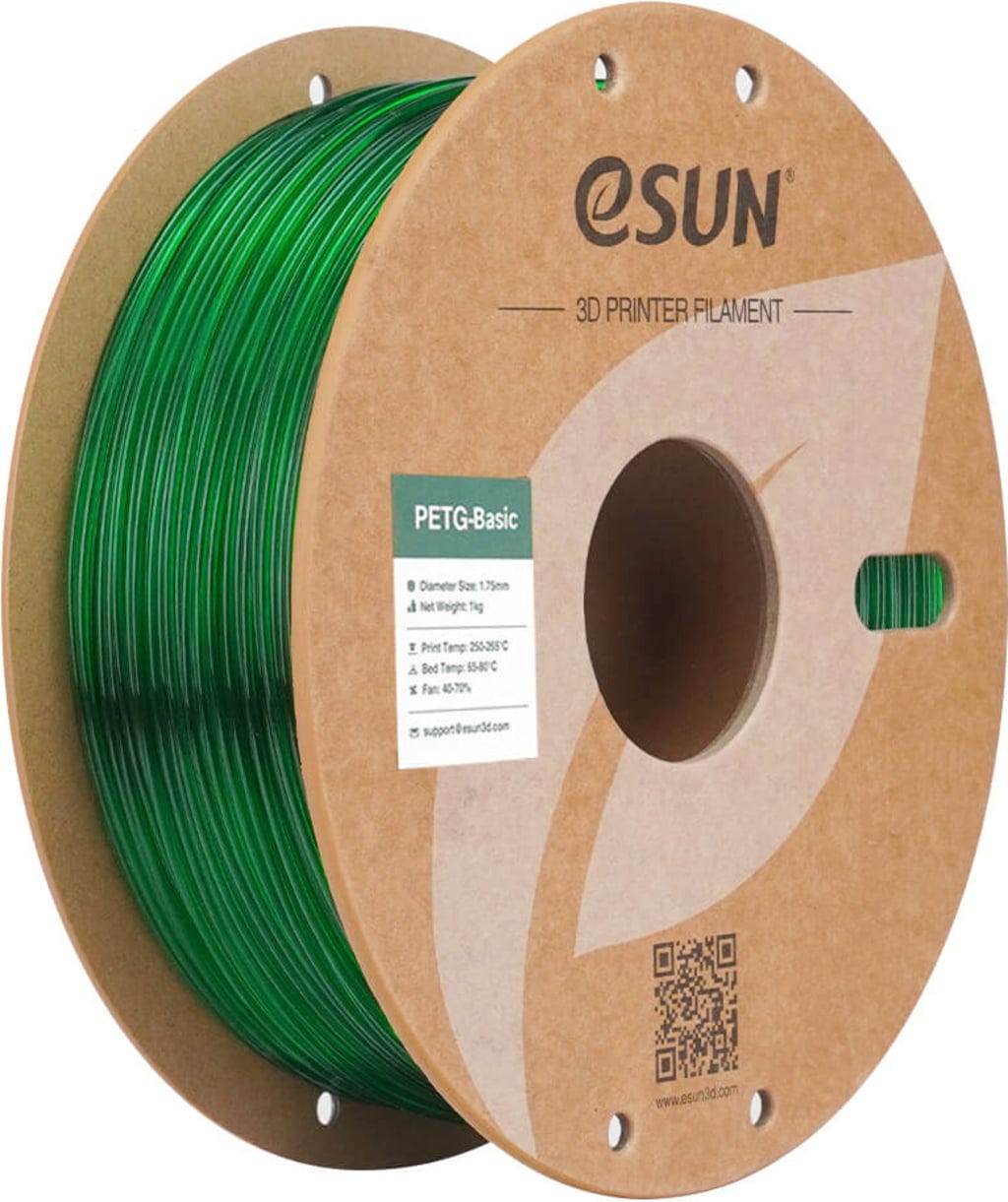 Filament eSUN PETG Zielony Przezroczysty (GREEN TRANSPARENT)