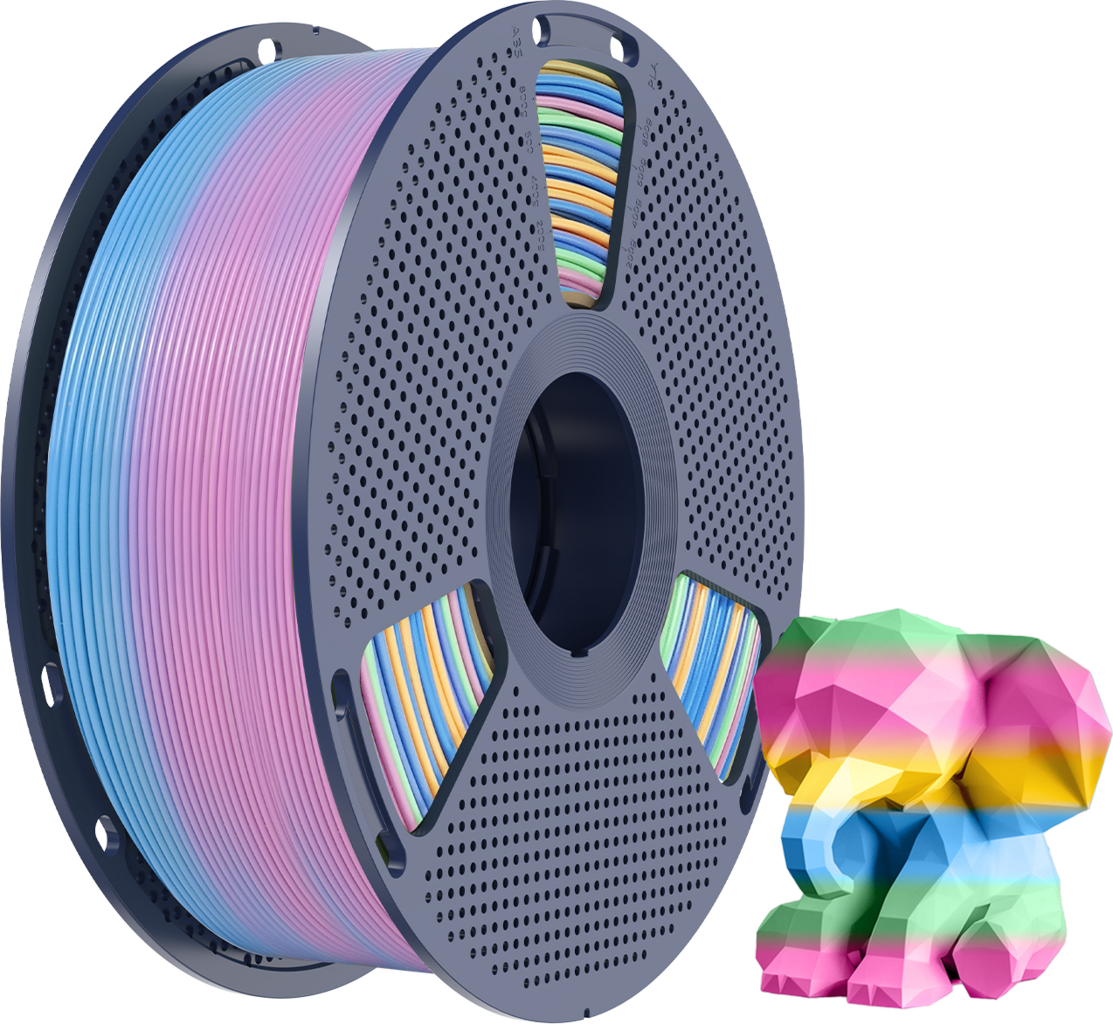 Filament SUNLU PLA Żółty Tęczowy (YELLOW RAINBOW)