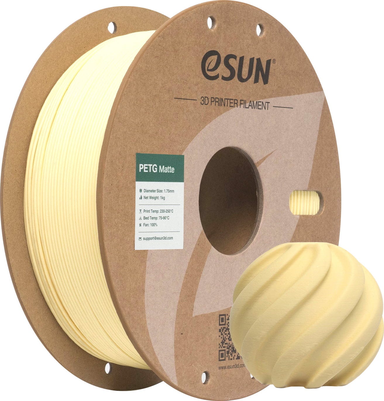 Filament eSUN PETG High-Speed Żółty Matowy (YELLOW MATTE)