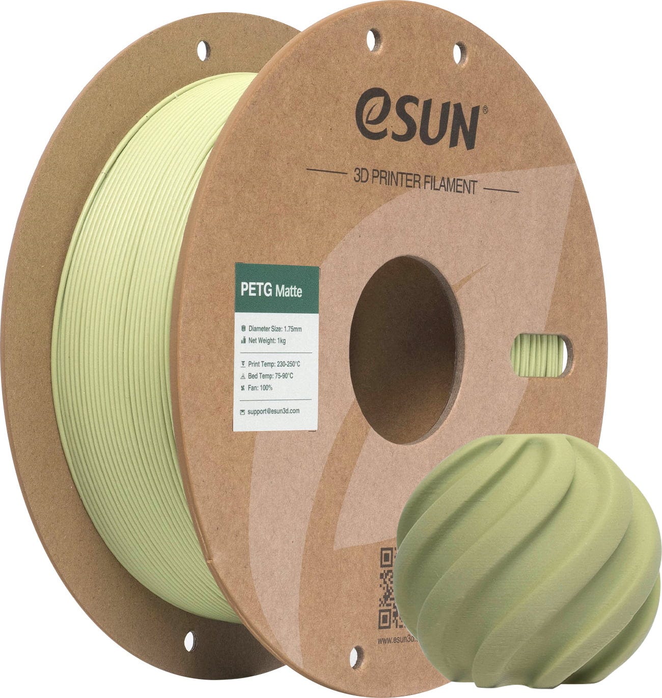 Filament eSUN PETG High-Speed Zielony Matowy (GREEN MATTE)