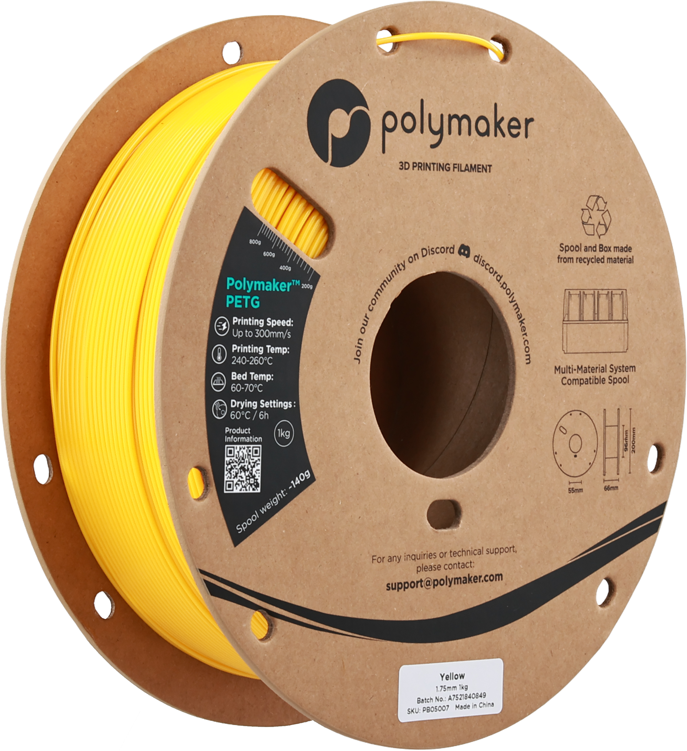 Filament Polymaker PETG High-Speed Żółty (YELLOW)