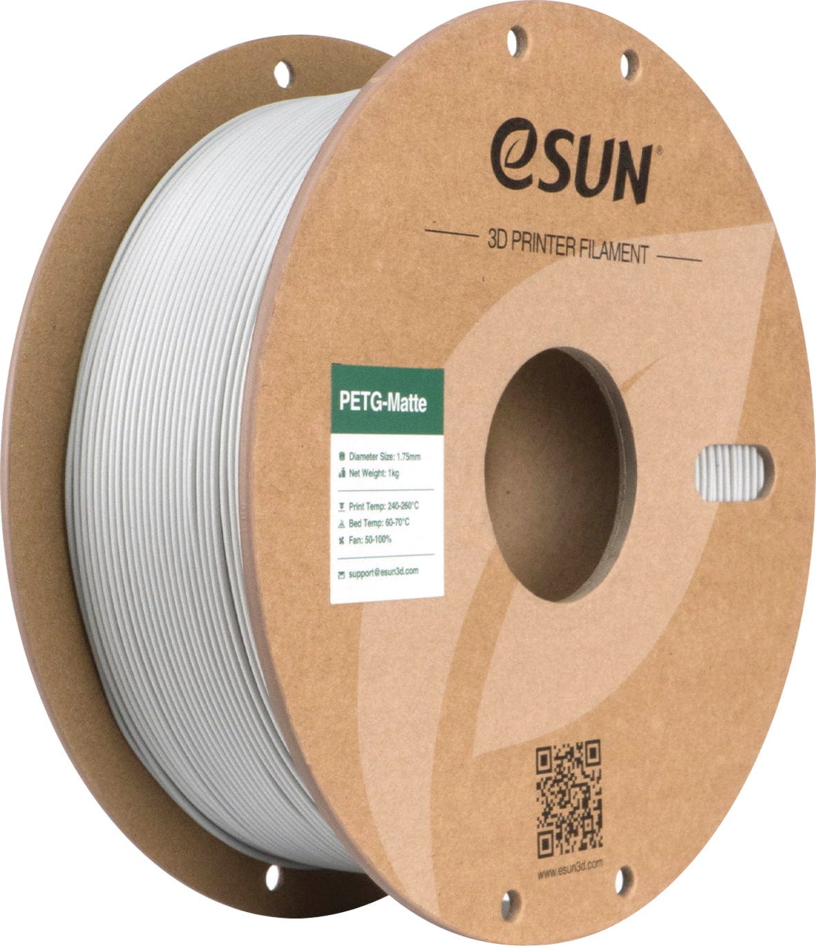 Filament eSUN PETG High-Speed Szary Matowy (GRAY MATTE)