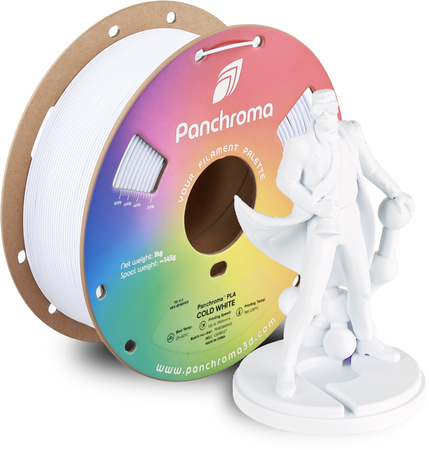 Filament Polymaker PLA High-Speed Biały (WHITE)