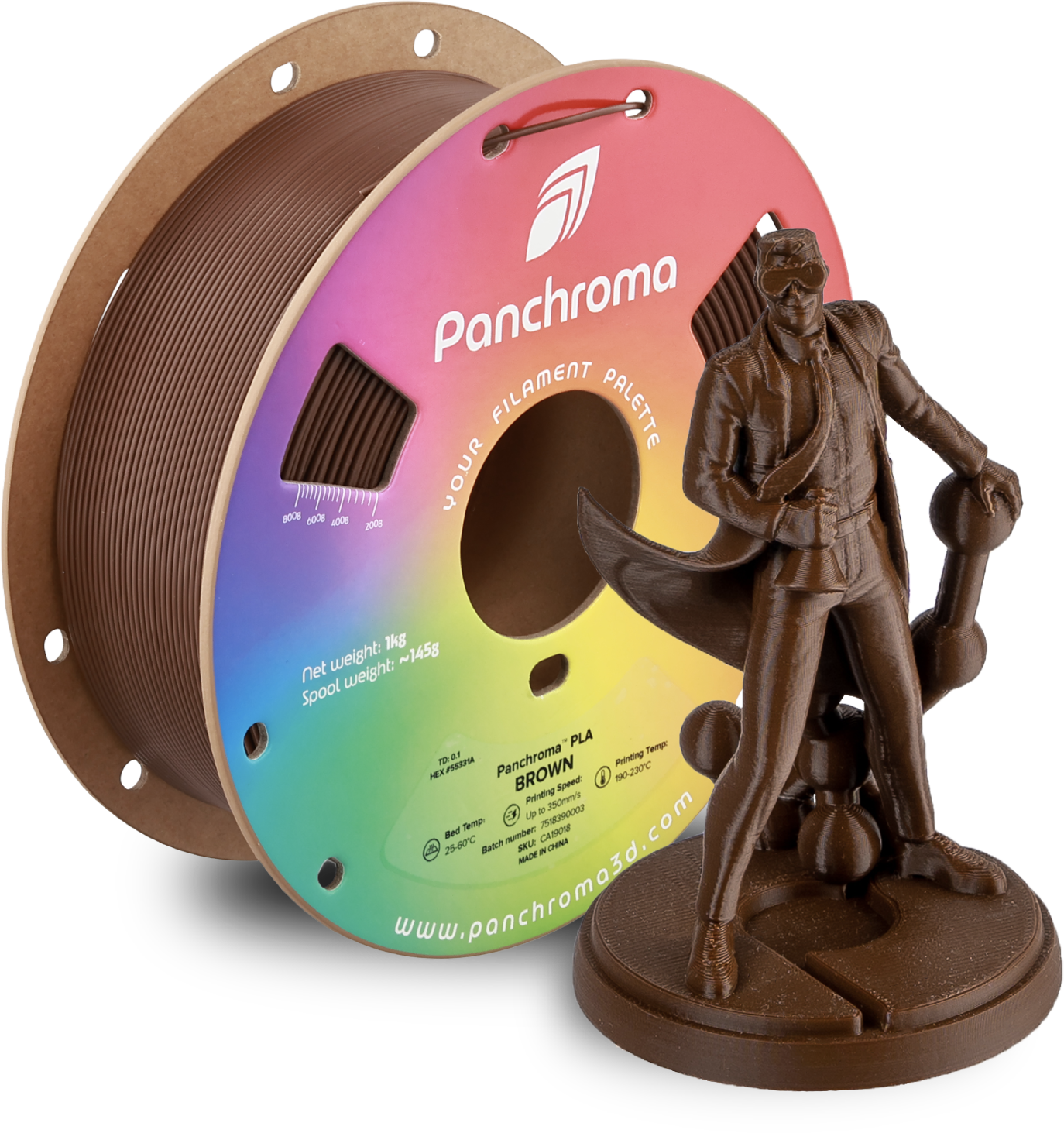 Filament Polymaker PLA High-Speed Brązowy (BROWN)