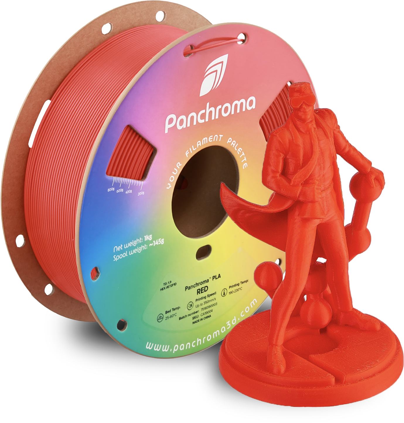 Filament Polymaker PLA High-Speed Czerwony (RED)