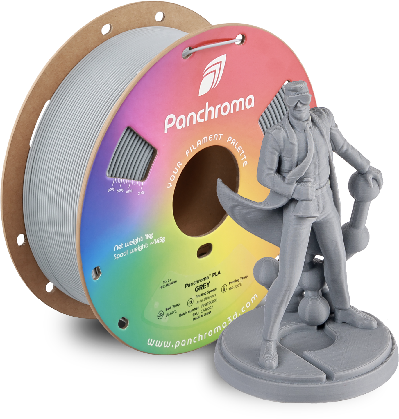 Filament Polymaker PLA High-Speed Szary (GRAY)