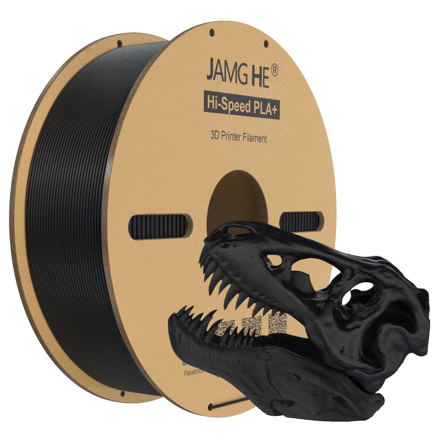 Filament jamghe PLA Plus High-Speed Czarny (BLACK)