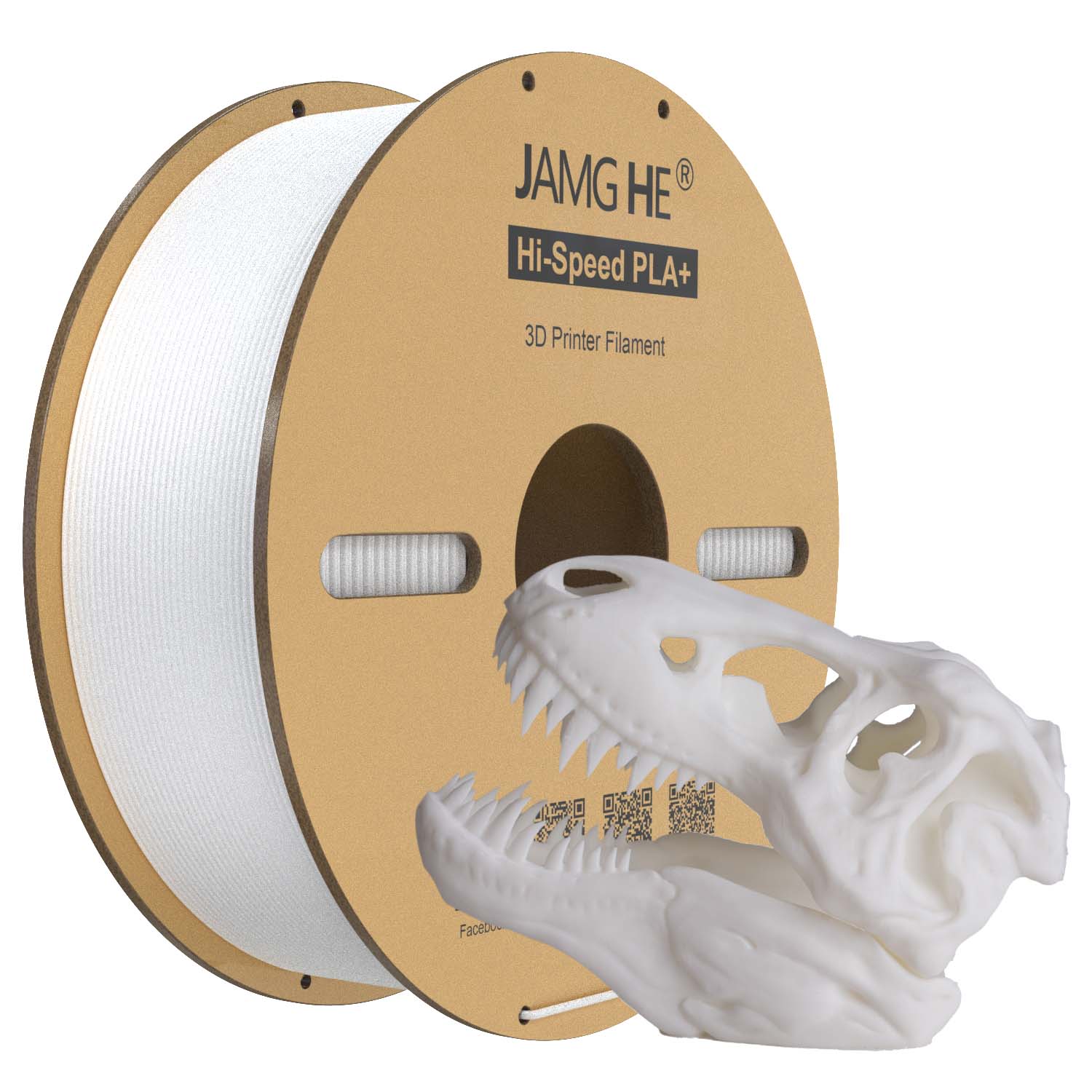 Filament jamghe PLA Plus High-Speed Biały (WHITE)