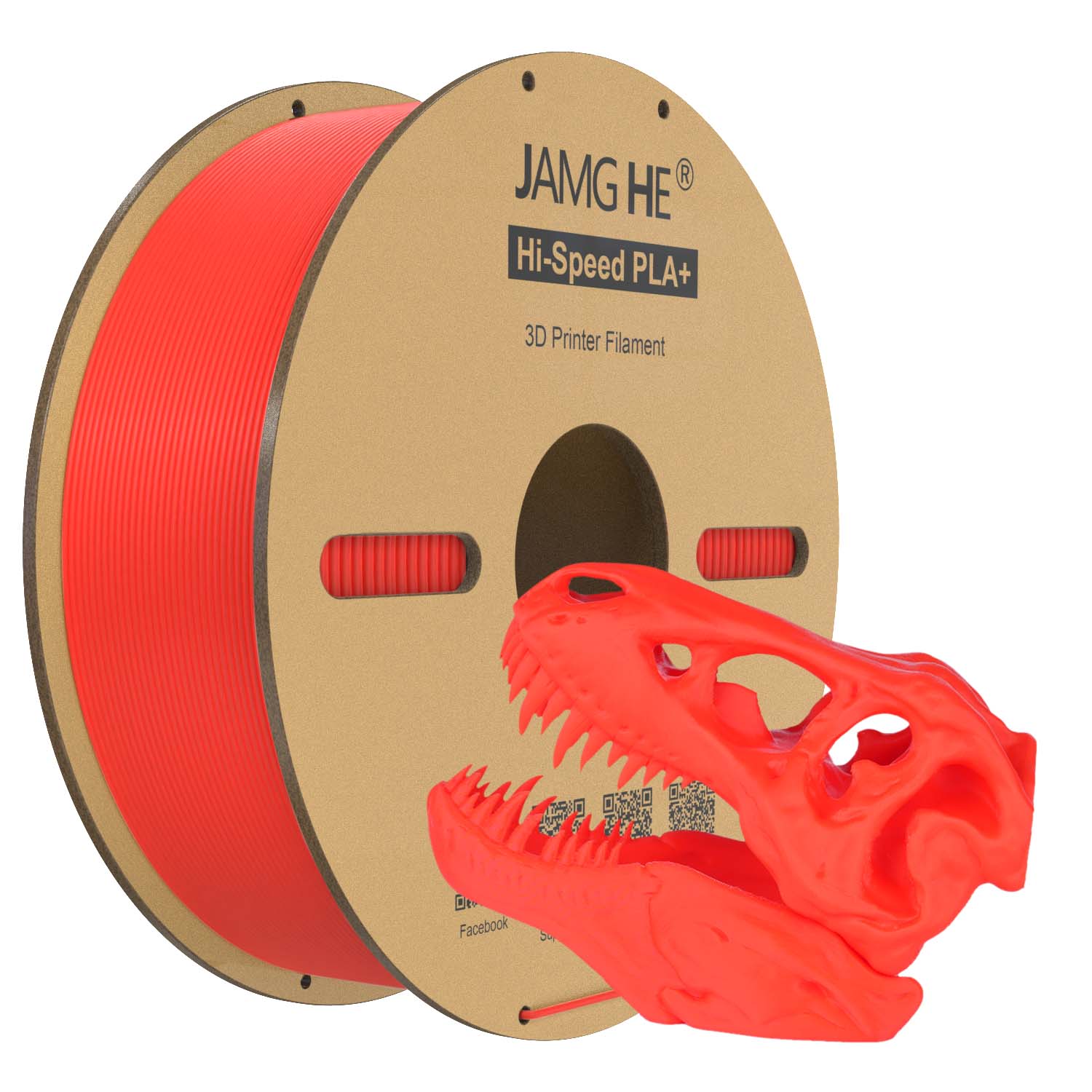 Filament jamghe PLA Plus Czerwony (RED)
