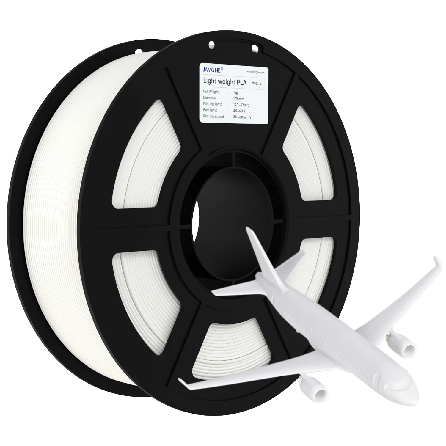 Filament jamghe PLA-LW Biały (WHITE)