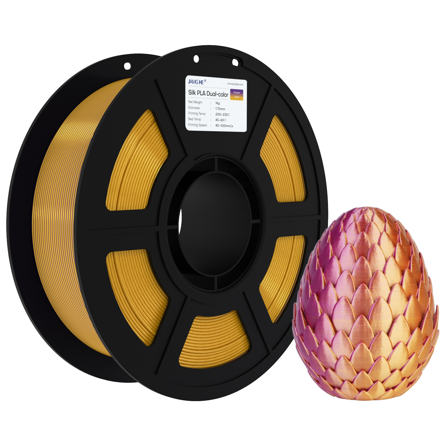 Filament jamghe PLA Fioletowy Jedwabny (PURPLE SILK)