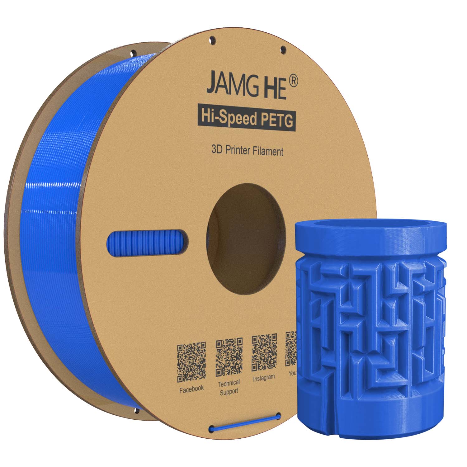 Filament jamghe PETG High-Speed Niebieski (BLUE)