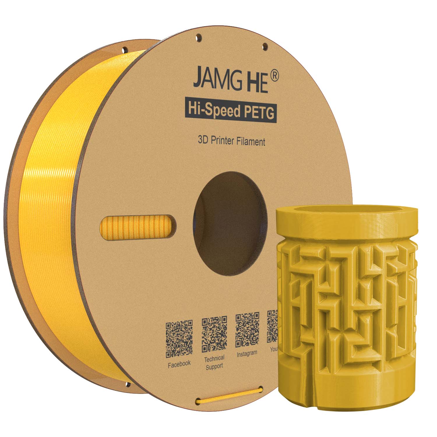Filament jamghe PETG High-Speed Żółty (YELLOW)