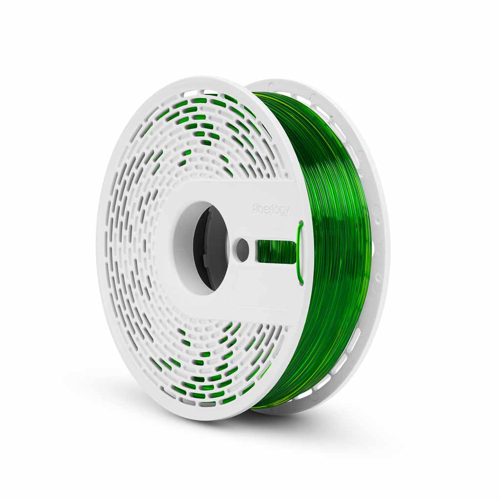 Filament Fiberlogy PLA High-Speed Zielony Przezroczysty (GREEN TRANSPARENT)