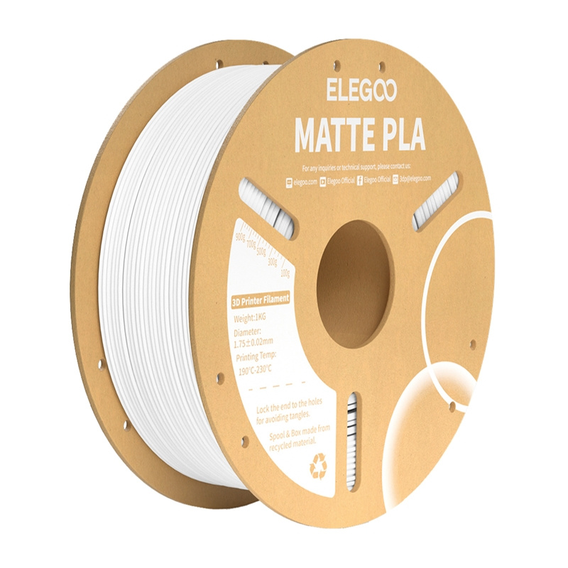 Filament Elegoo PLA Biały Matowy (WHITE MATTE)
