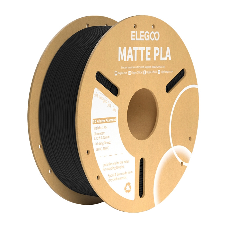 Filament Elegoo PLA Czarny Matowy (BLACK MATTE)