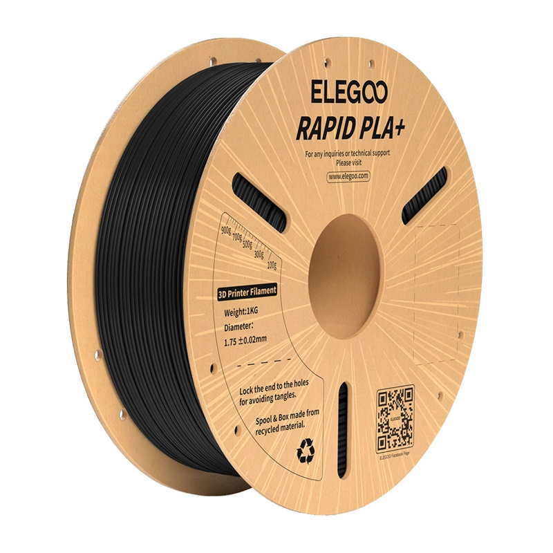 Filament Elegoo PLA Plus High-Speed Czarny (BLACK)
