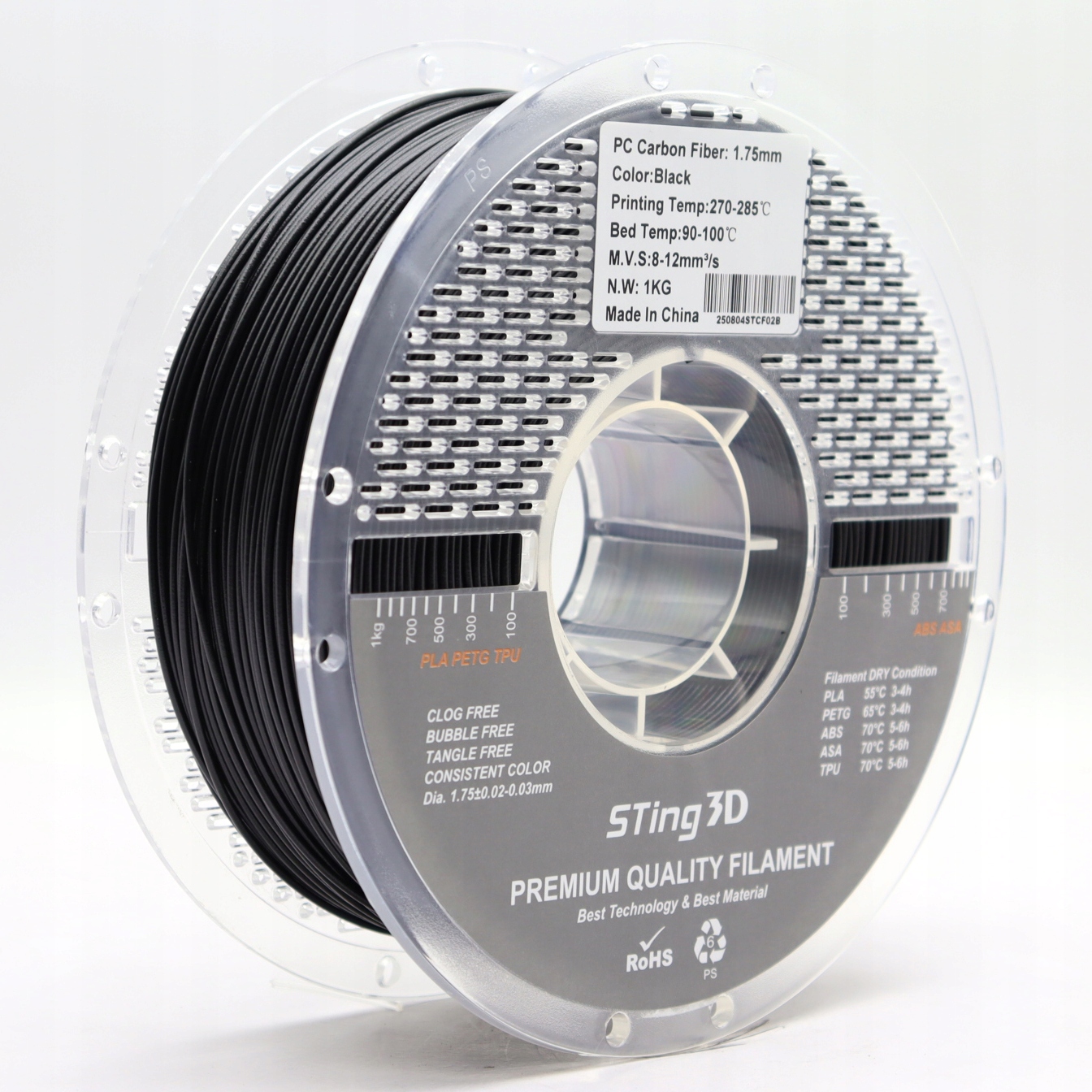 Filament null PC-CF Czarny (BLACK)