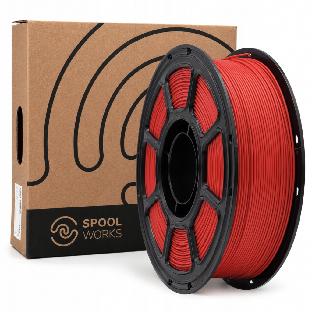 Filament SpoolWorks PLA-LW Plus Czerwony Matowy (RED MATTE)