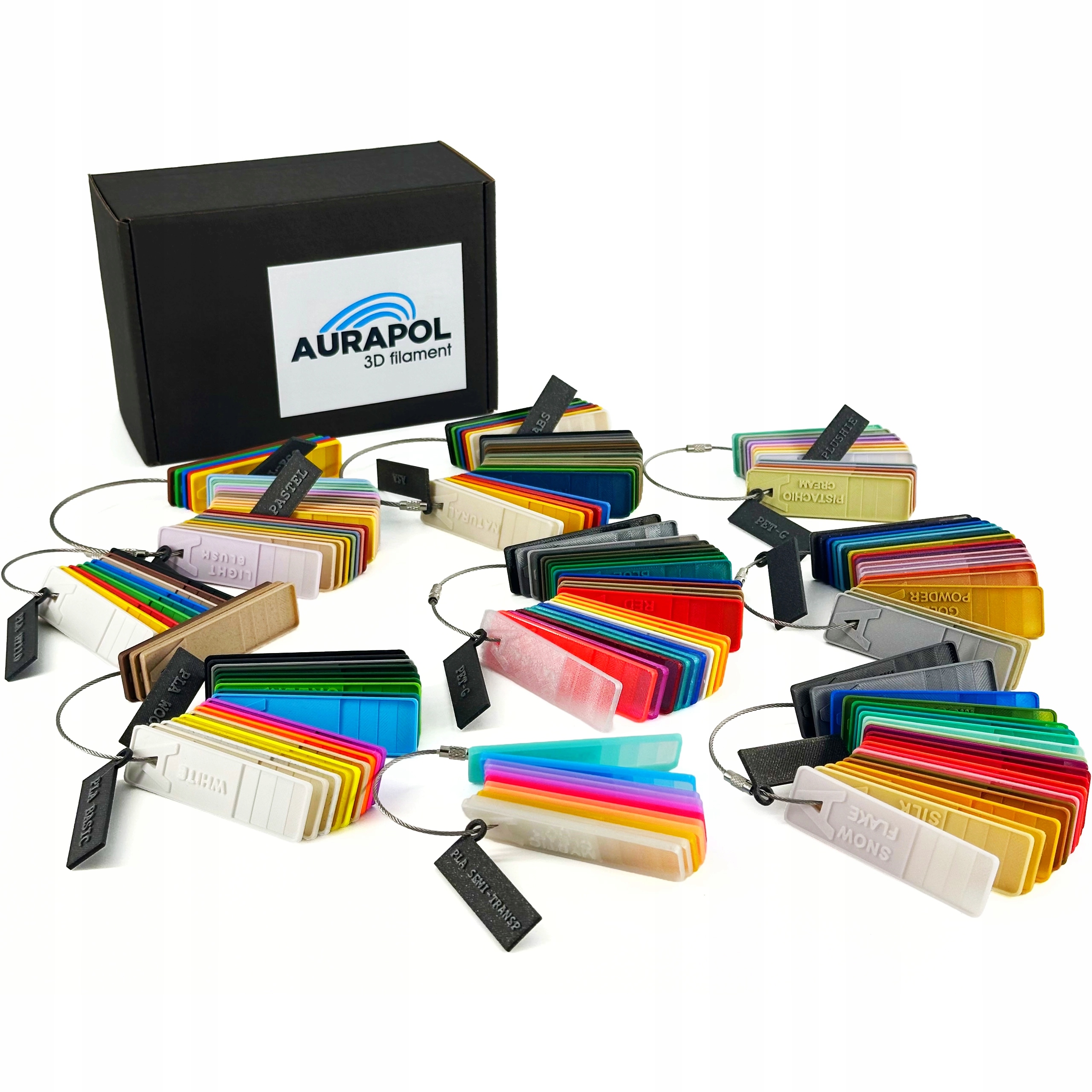 Filament Aurapol PLA  Tęczowy (RAINBOW)