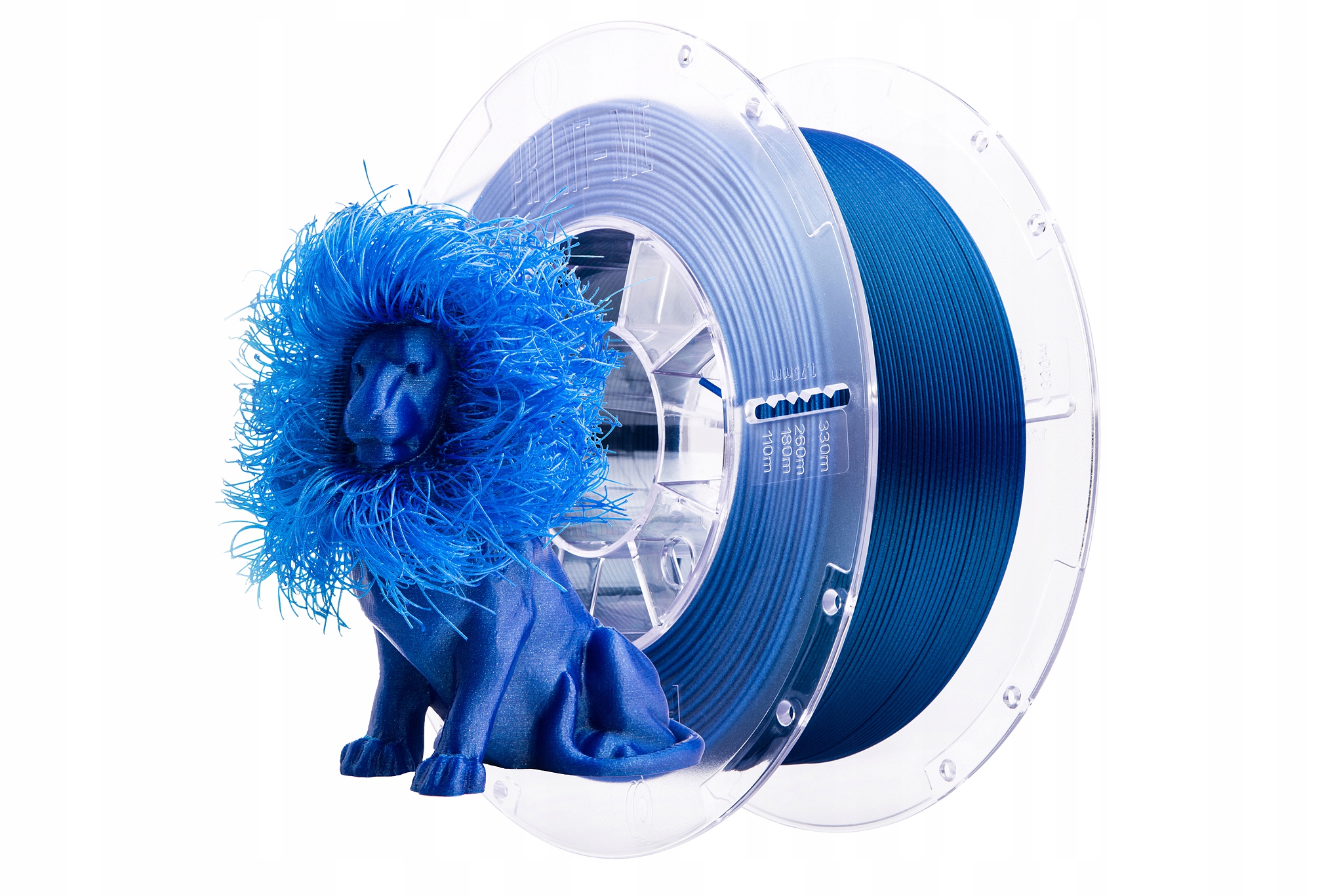 Filament Print me PLA Niebieski Brokatowy/Mieniący (BLUE GLITTER)