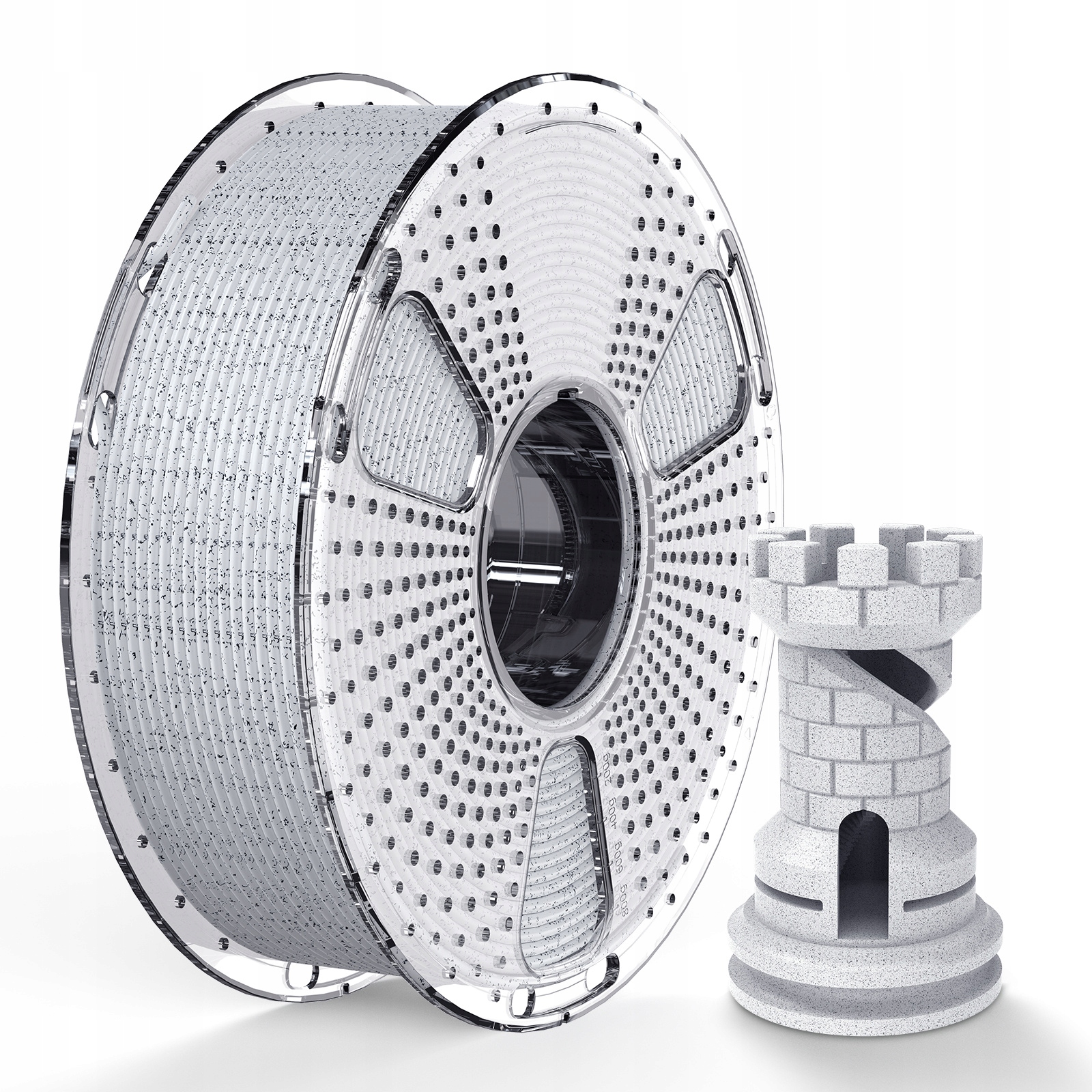 Filament SUNLU PLA High-Speed Szary Teksturowany (GRAY TEXTURED)