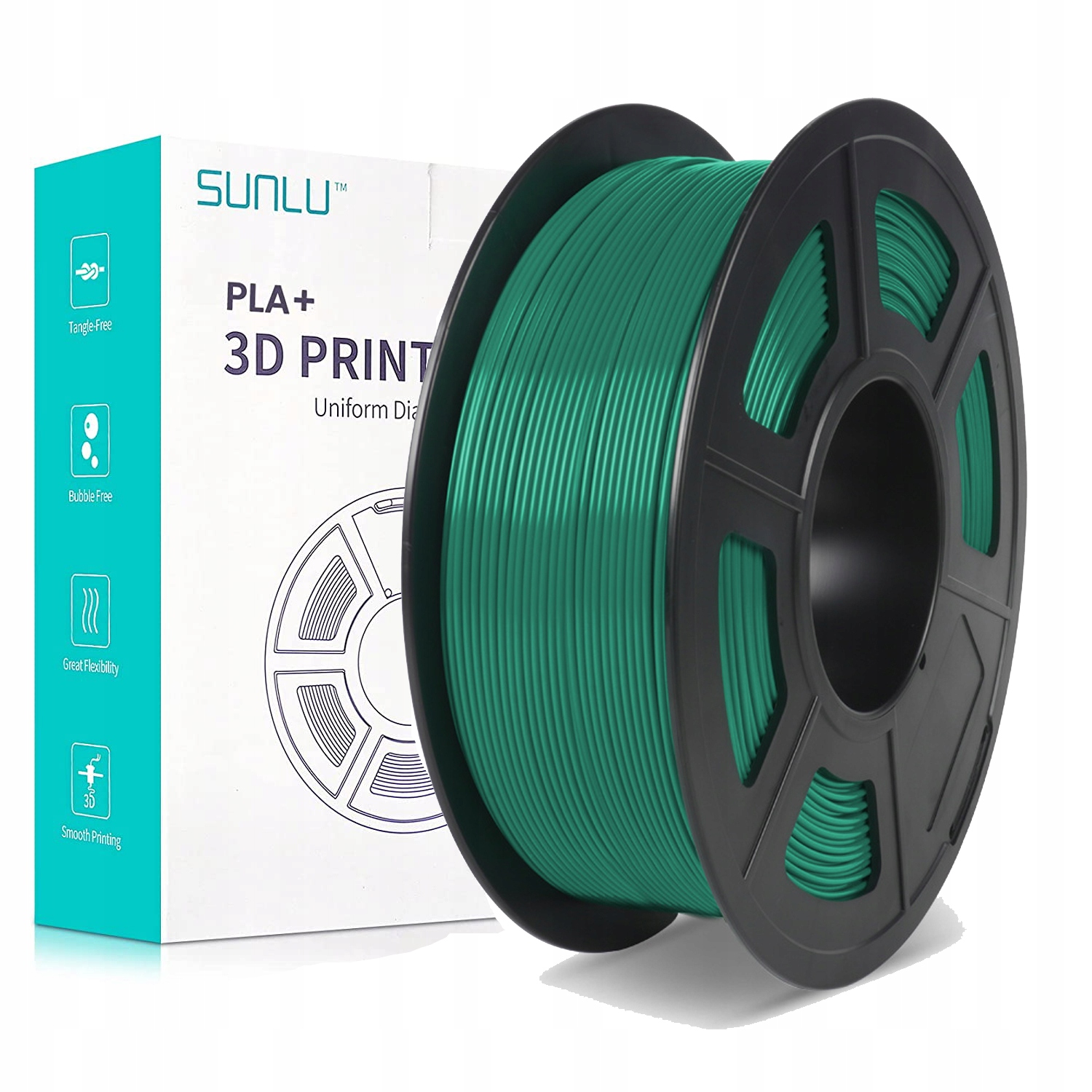 Filament SUNLU PLA Zielony (GREEN)