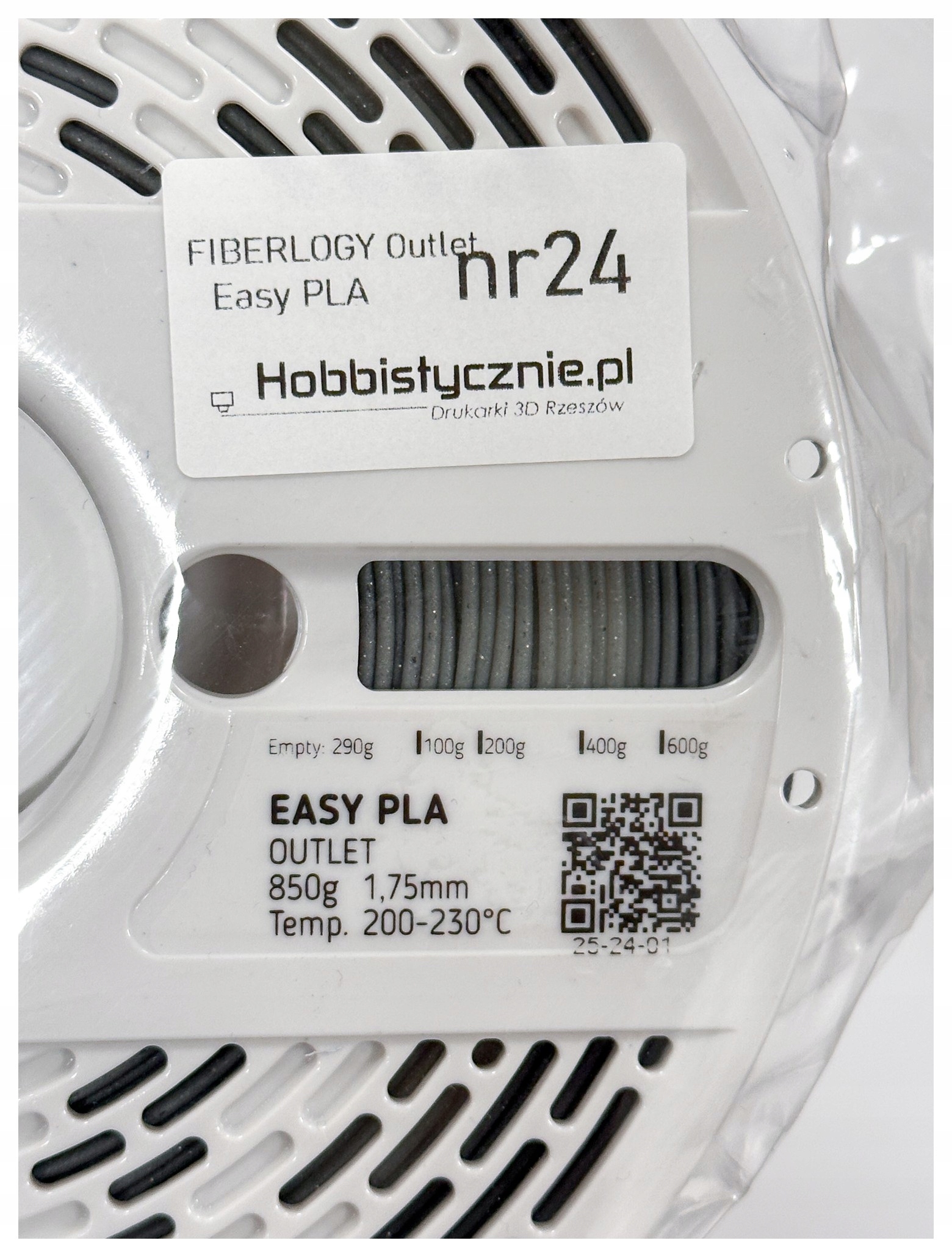 Filament Fiberlogy PLA Biały (WHITE)