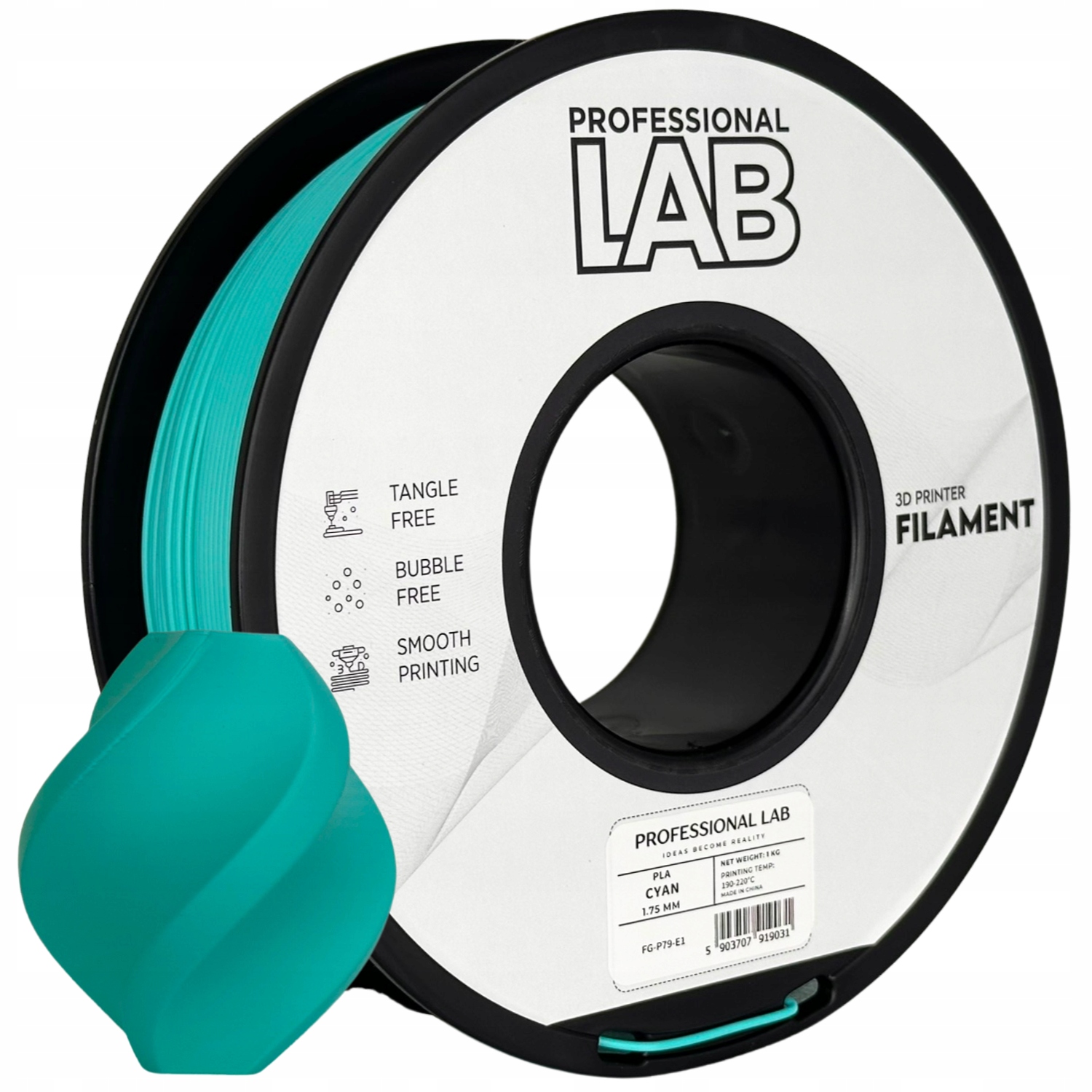Filament null PLA Niebieski (BLUE)