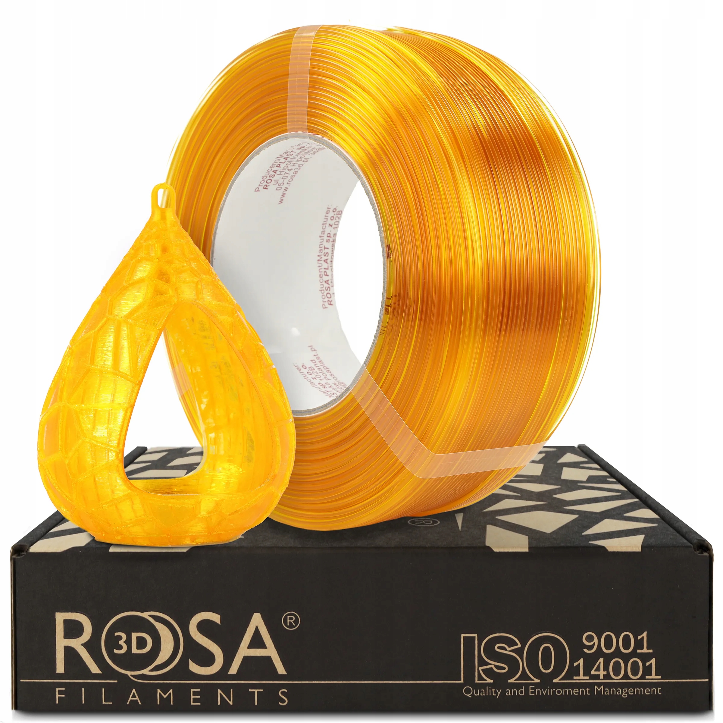 Filament ROSA 3D PETG High-Speed Żółty Przezroczysty (YELLOW TRANSPARENT)
