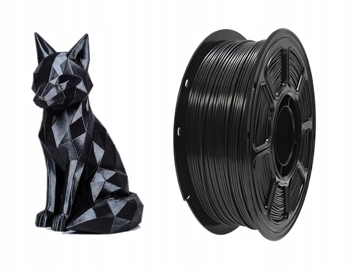 Filament KBR Games PLA Plus Czarny Jedwabny (BLACK SILK)