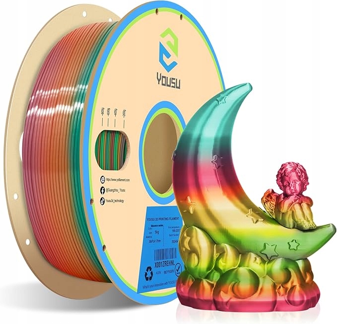 Filament null PLA  Tęczowy (RAINBOW)