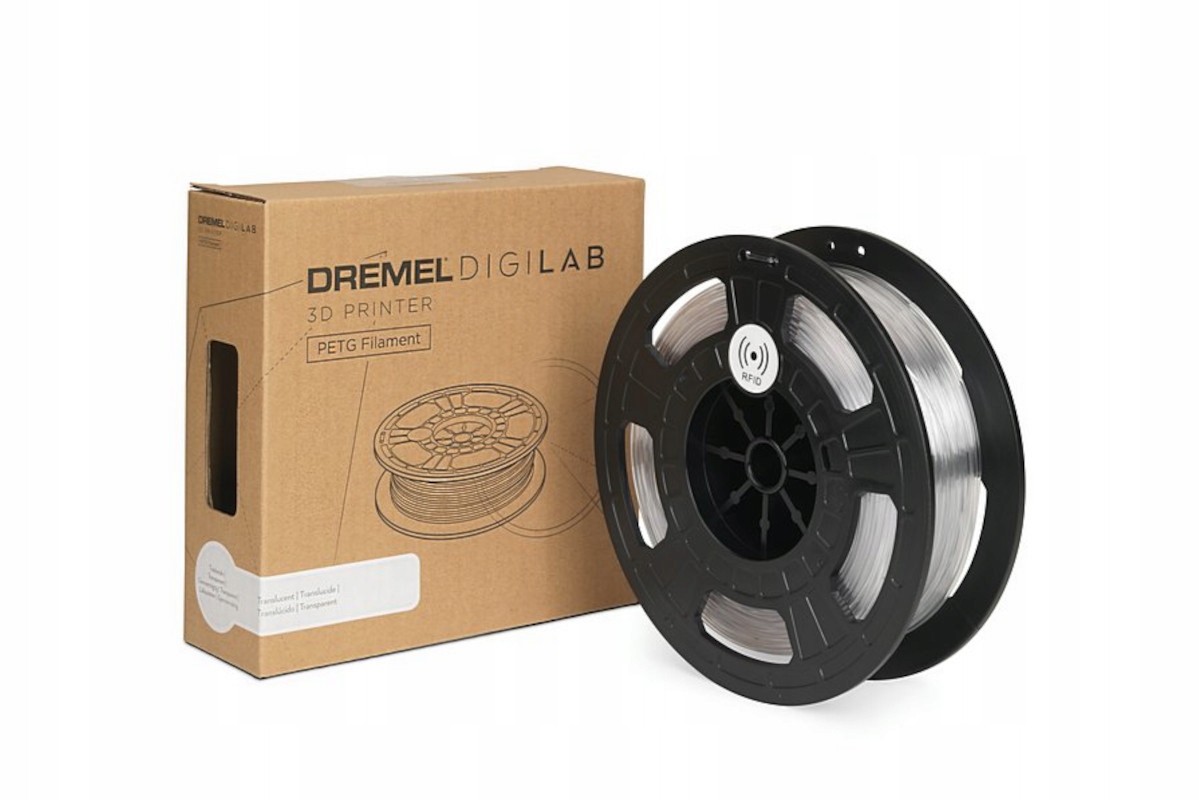 Filament Dremel PETG Naturalny Przezroczysty (NATURAL TRANSPARENT)
