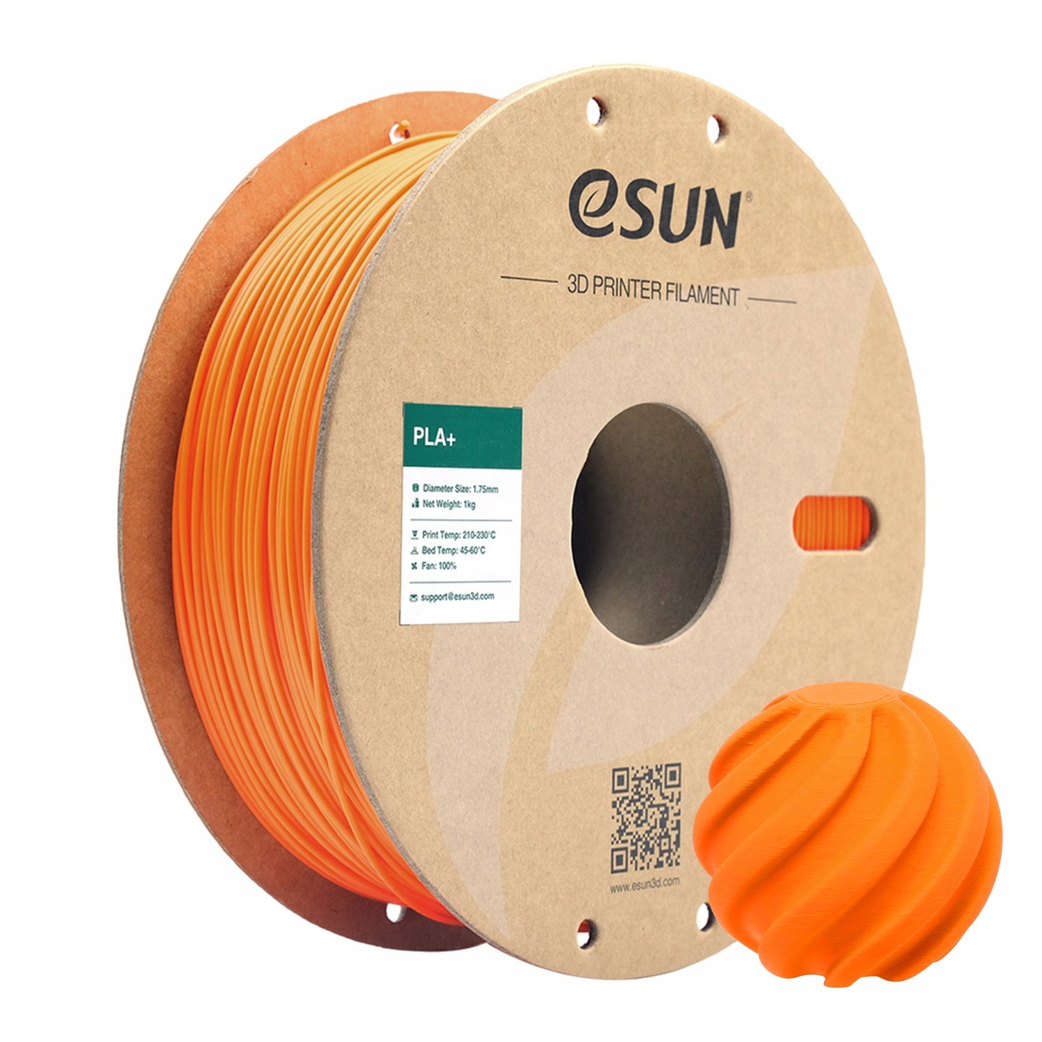 Filament eSUN PLA Plus Pomarańczowy (ORANGE)