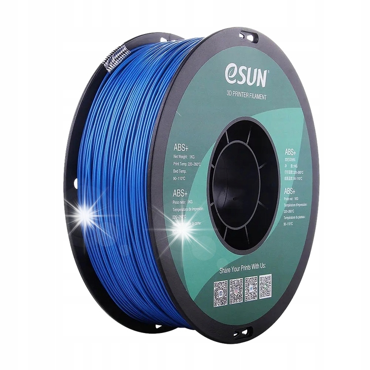 Filament eSUN ABS Plus Niebieski (BLUE)
