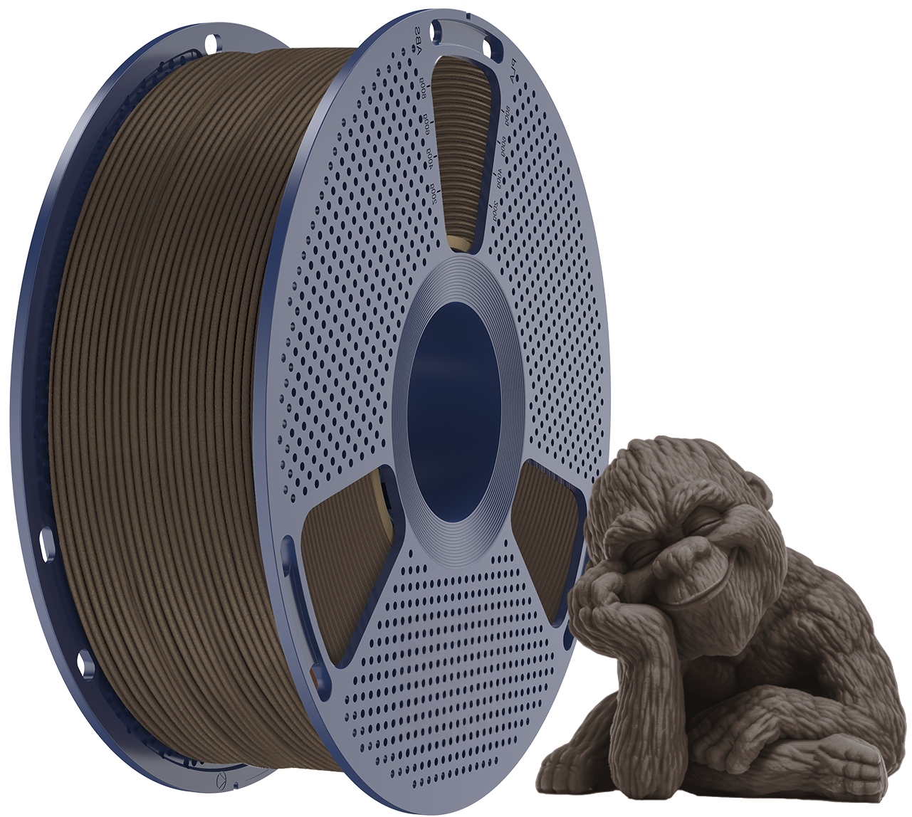 Filament SUNLU PLA Brązowy Drewniany (BROWN WOOD)
