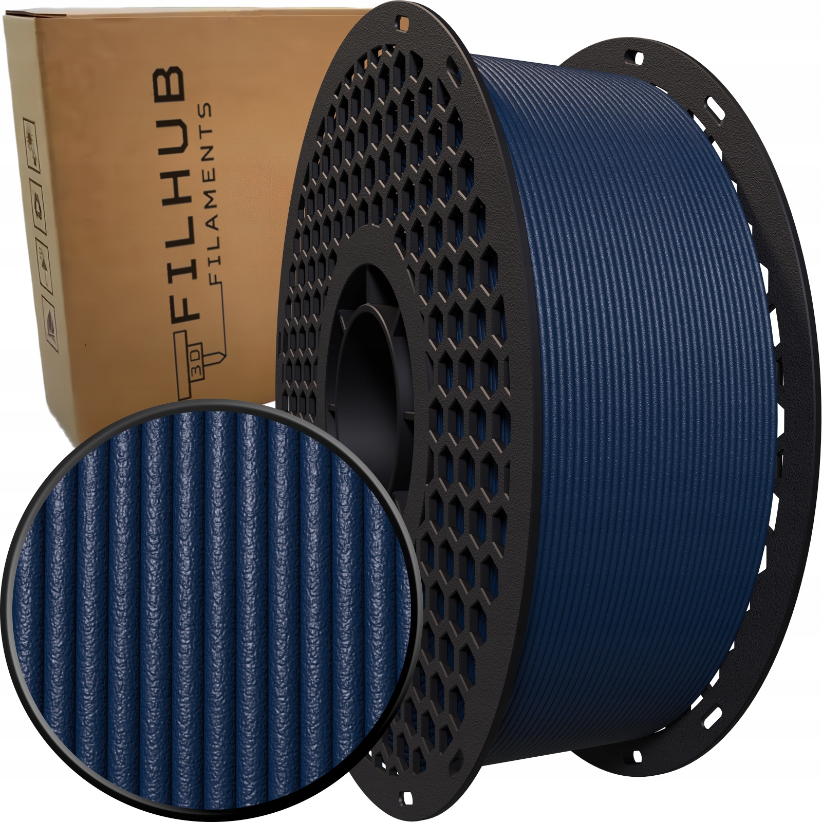 Filament null PETG-CF Plus Niebieski Matowy (BLUE MATTE)