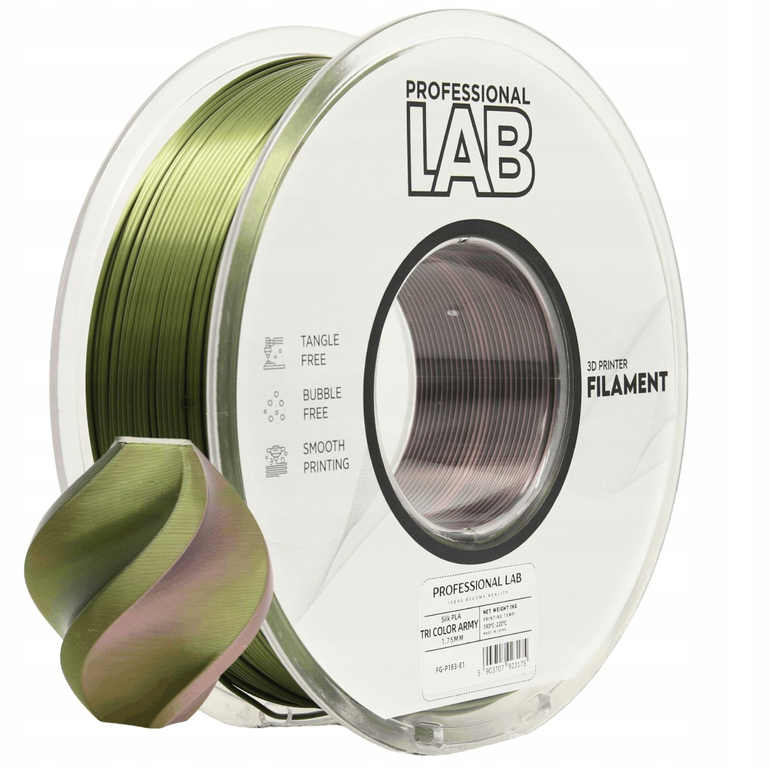 Filament null PLA  Tęczowy Jedwabny (RAINBOW SILK)
