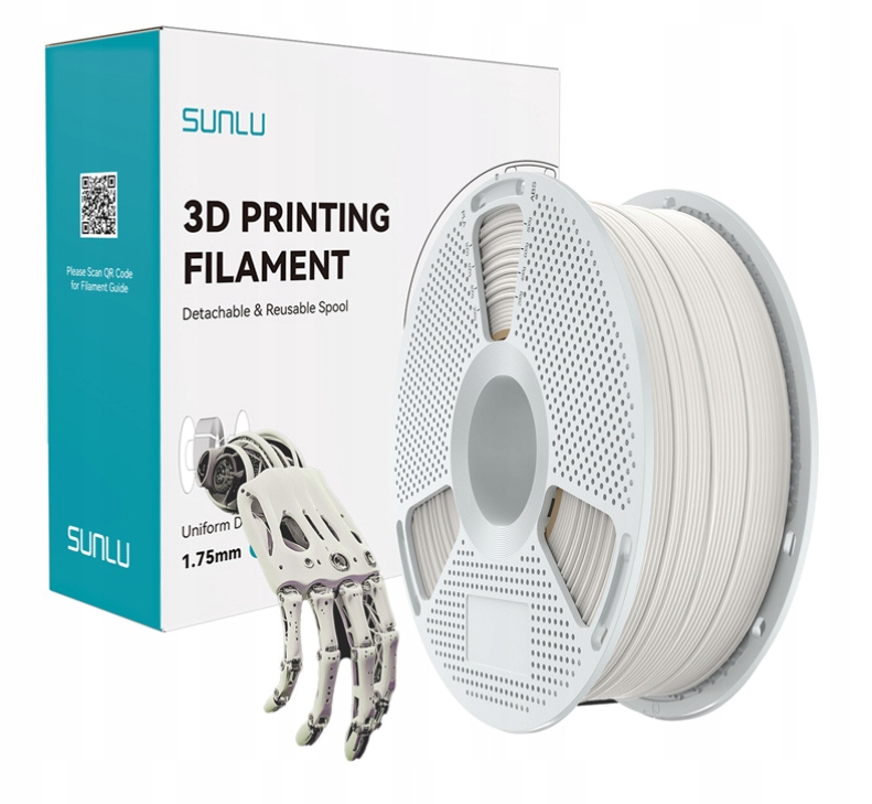Filament SUNLU NYLON (PA) Biały (WHITE)