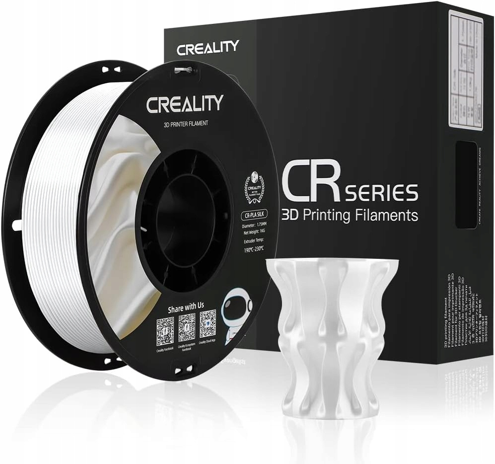 Filament Creality PLA Biały Jedwabny (WHITE SILK)