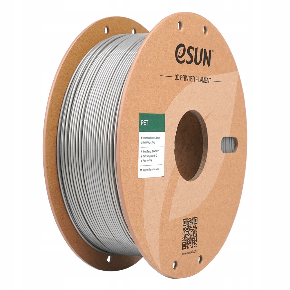 Filament eSUN PET Srebrny (SILVER)