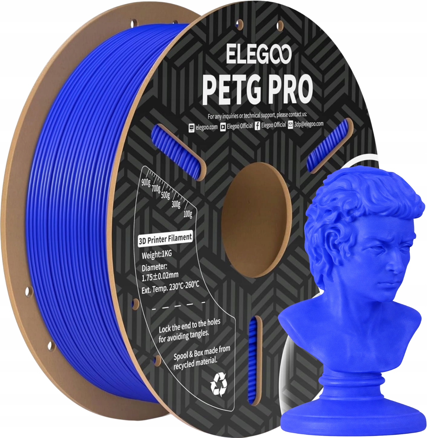 Filament Elegoo PETG Niebieski (BLUE)