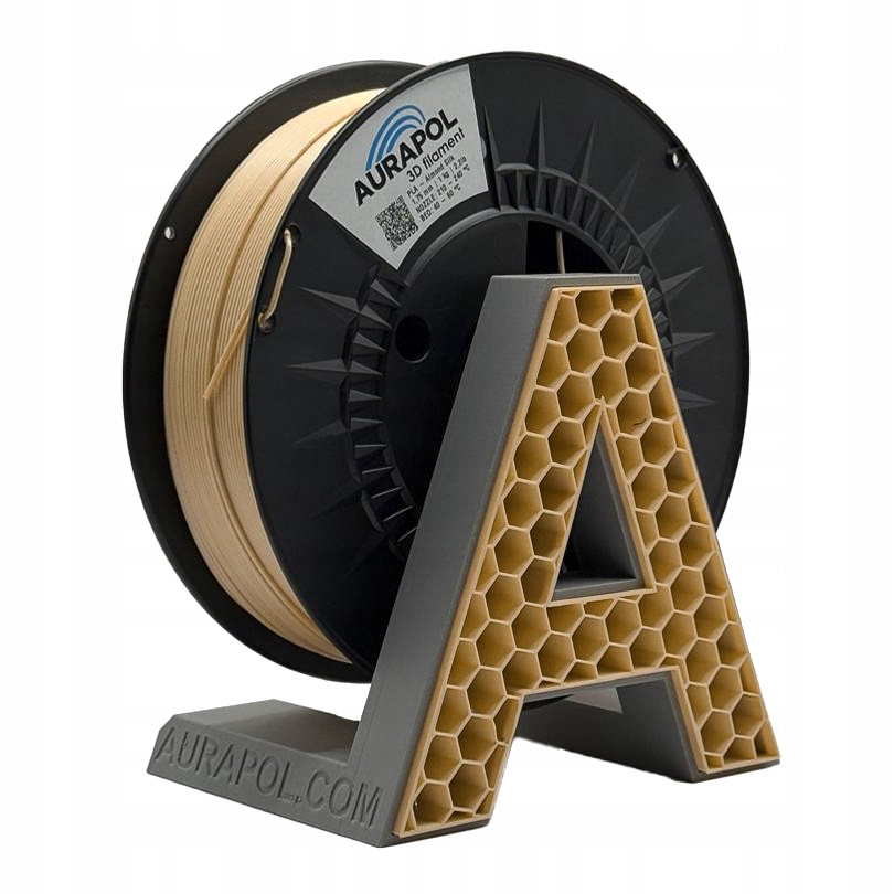 Filament Aurapol PLA Brązowy Jedwabny (BROWN SILK)